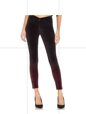 Hudson Jeans Nico Super Skinny Velvet Ombre Jeans NWT